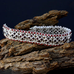 Josephine Couture Chunky Red Tennis Bracelet
