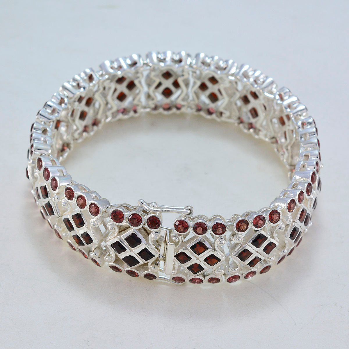 Josephine Couture Chunky Red Tennis Bracelet