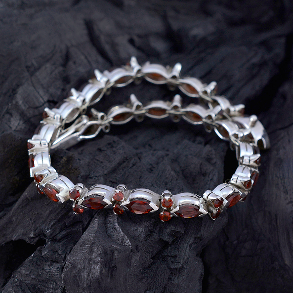 Julia Teej Minimal Red Tennis Bracelet
