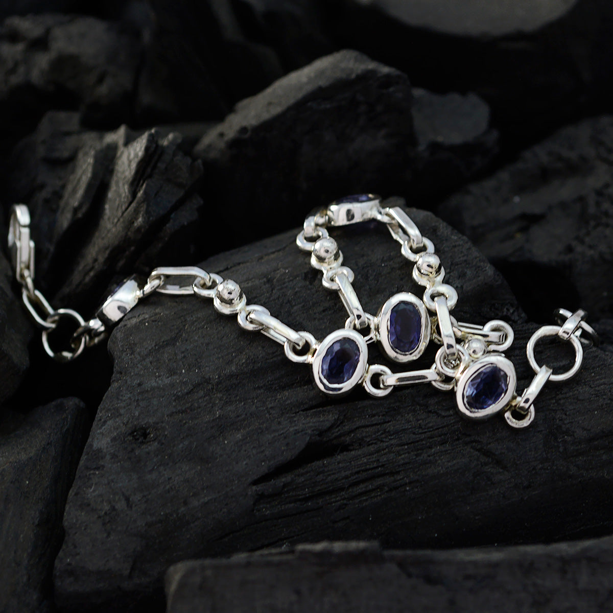 Aurora Red Carpet Delicate Blue Links Bracelet