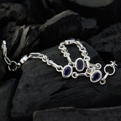 Aurora Red Carpet Delicate Blue Links Bracelet