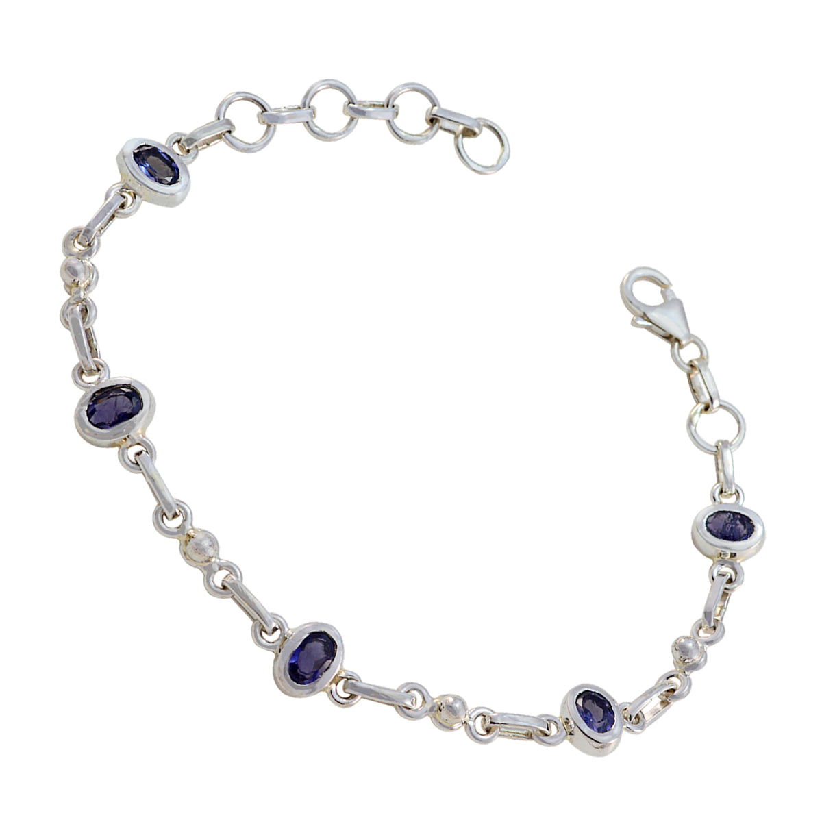 Aurora Red Carpet Delicate Blue Links Bracelet