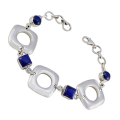 Katharina Joy Minimal Blue Links Bracelet