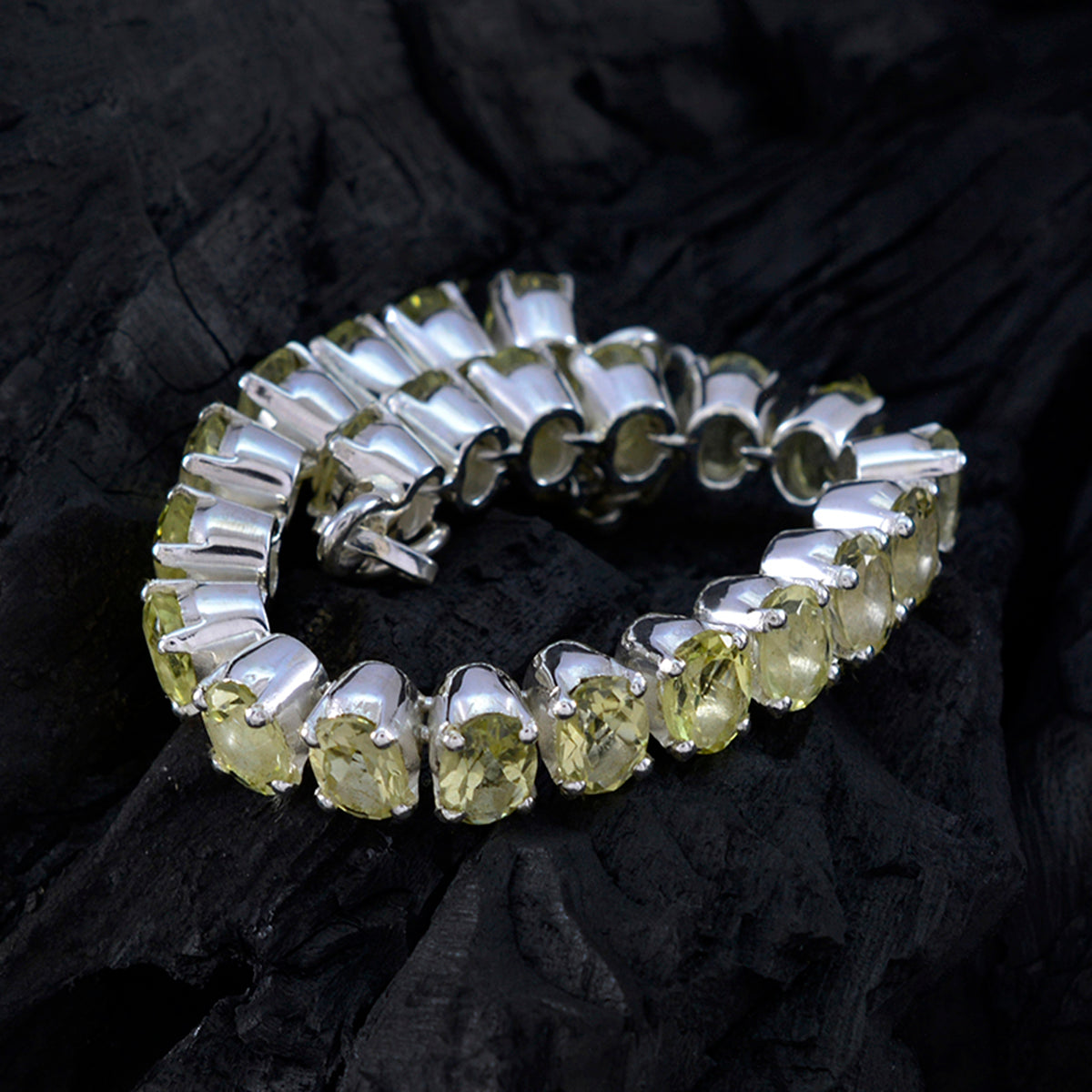 Katarina Raksha Bandhan Classic Yellow Tennis Bracelet
