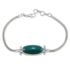 Teresa Memorial Featherlight Green Chain Bracelet Malachite Green