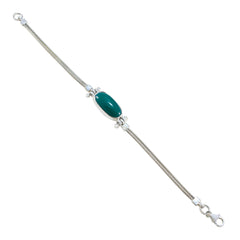 Teresa Memorial Featherlight Green Chain Bracelet
