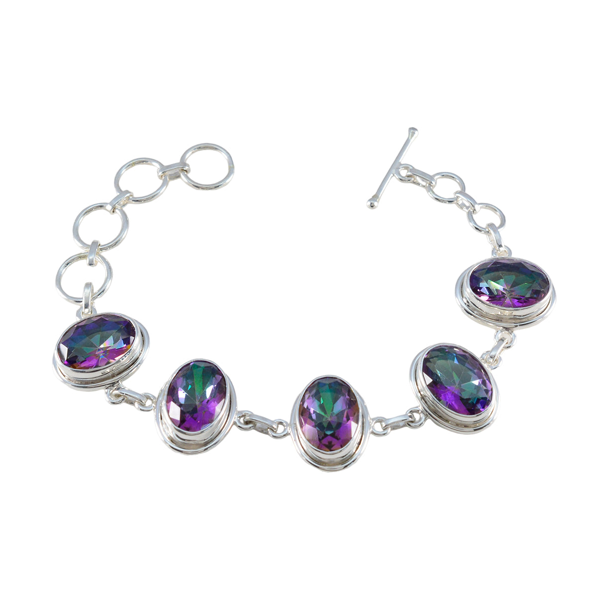 Katharina Bhai Dooj Classic Multi Links Bracelet Mystic Quartz multicolor