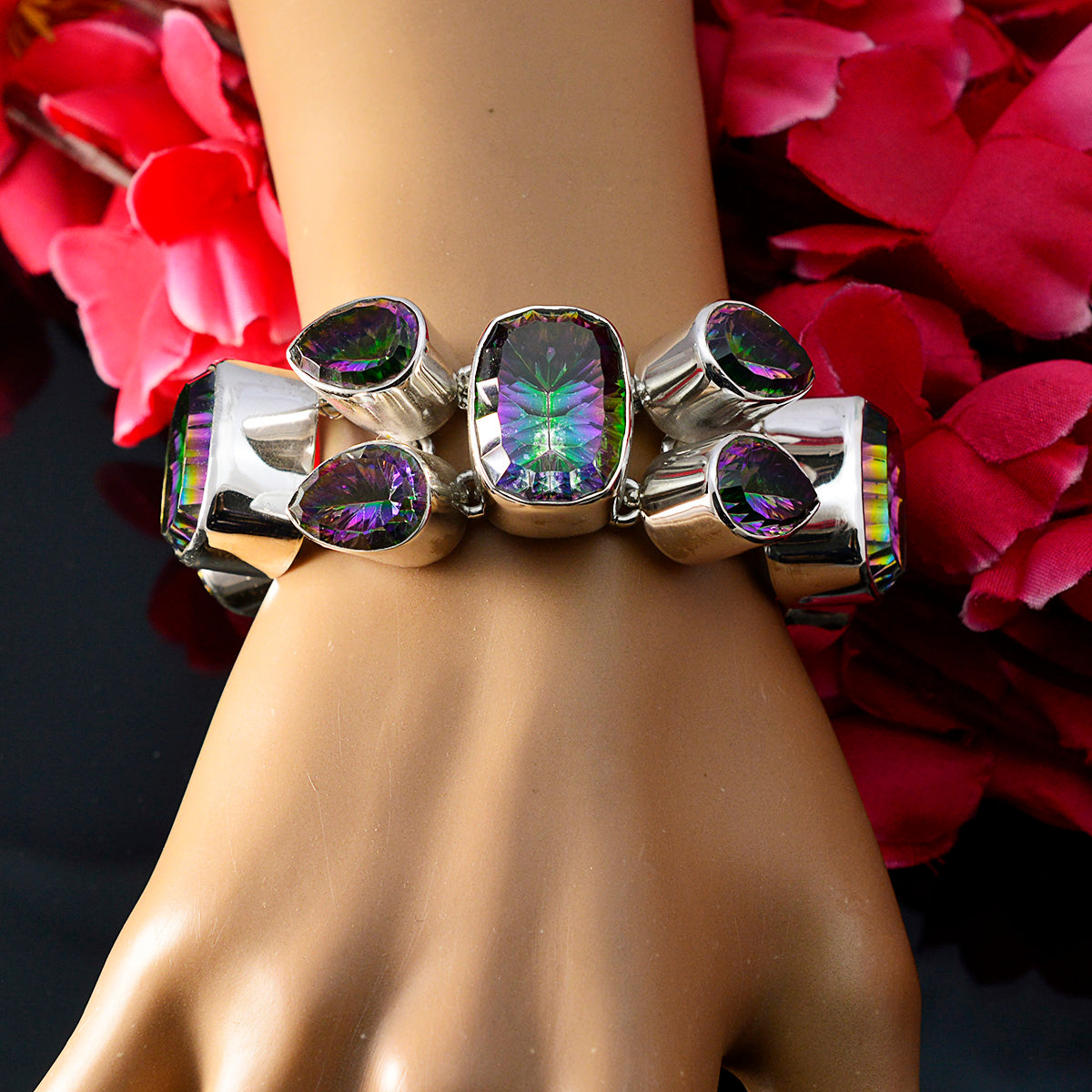 Kennedy Sparkle Statement Multi Links Bracelet