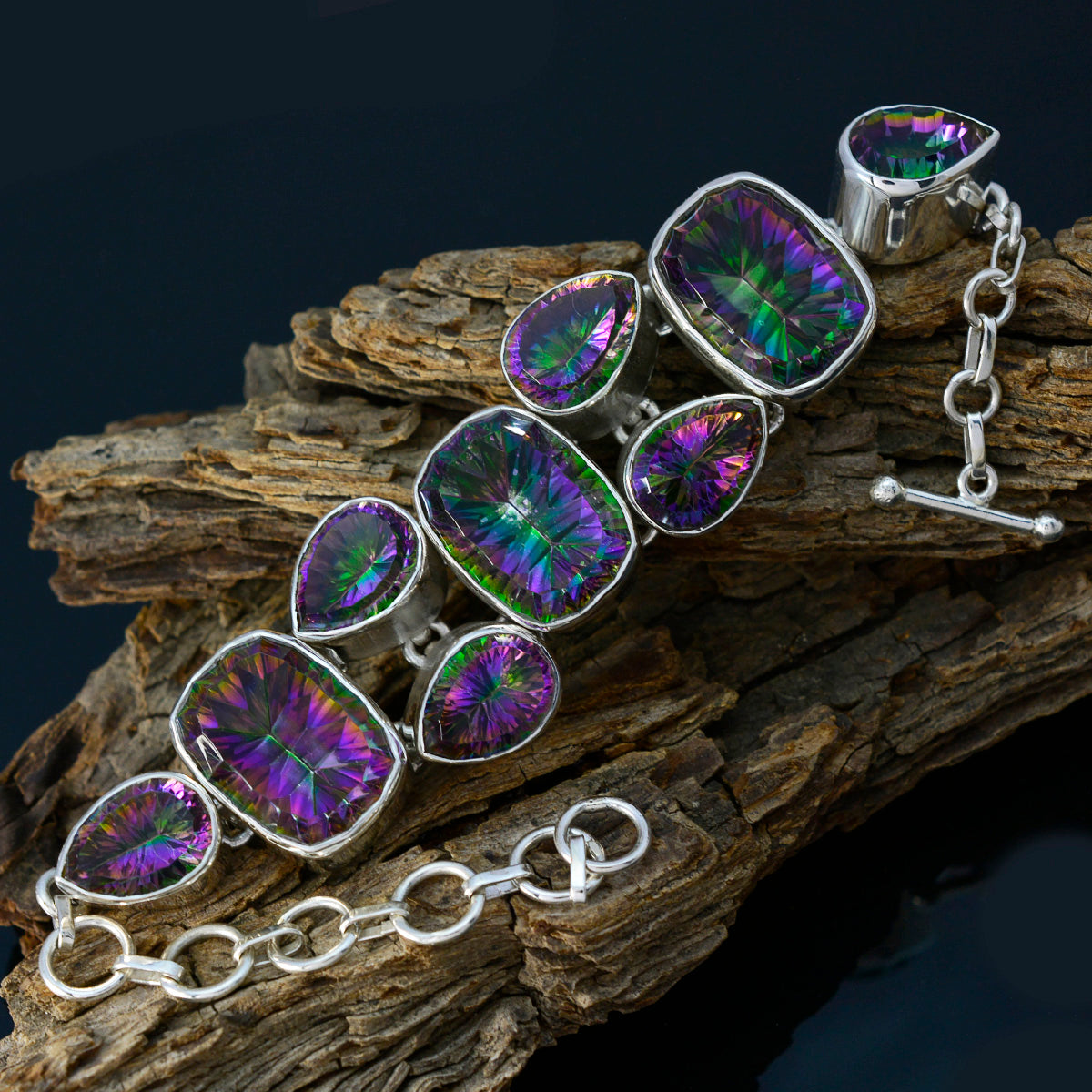 Kennedy Sparkle Statement Multi Links Bracelet
