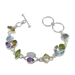 Tereza Sparkle Eye-catching multicolor Links Bracelet Multi Gemstone multicolor