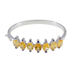Leah Everyday Versatile Yellow Hinged Bangle Bracelet Citrine Yellow
