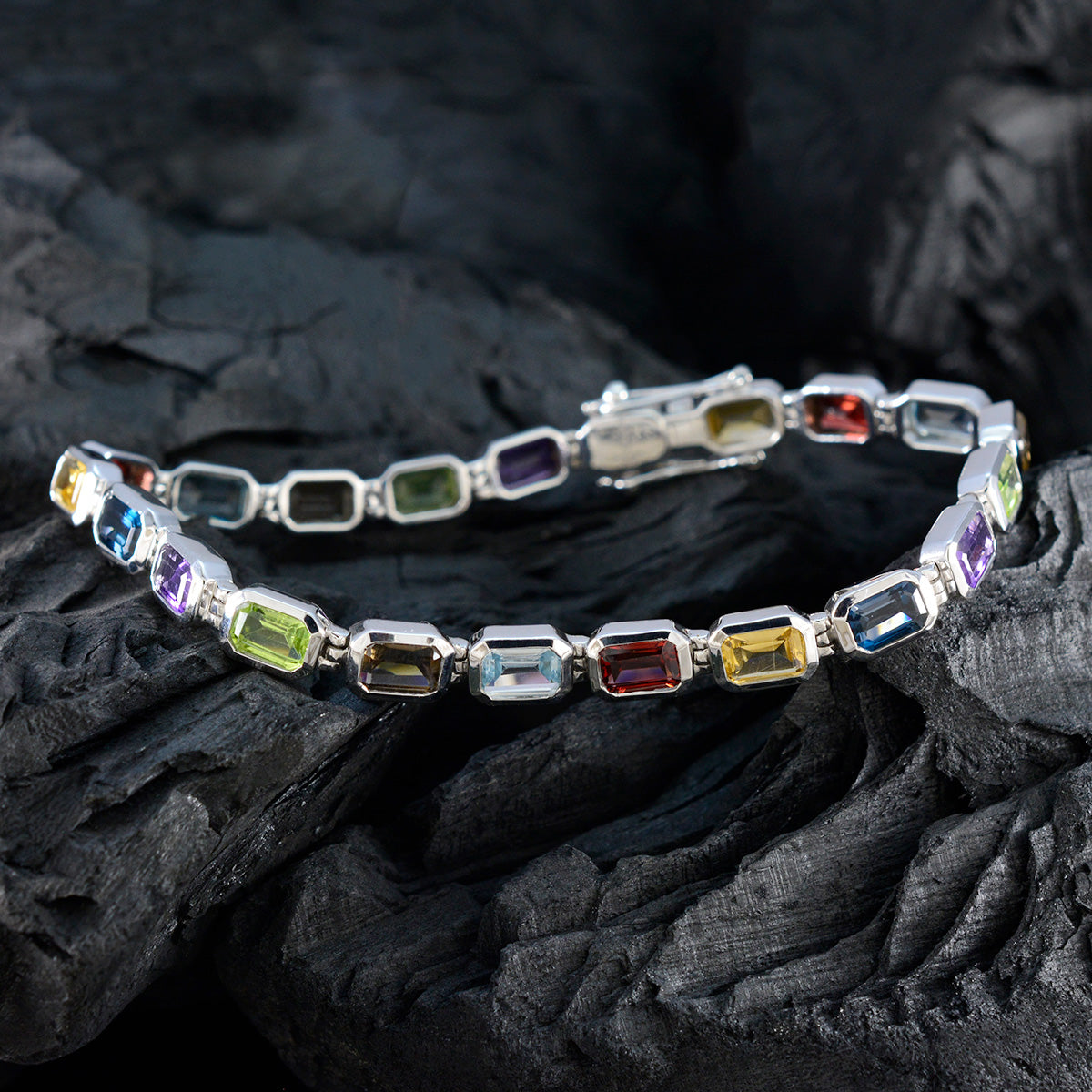 Mia Workwear Minimal multicolor Tennis Bracelet