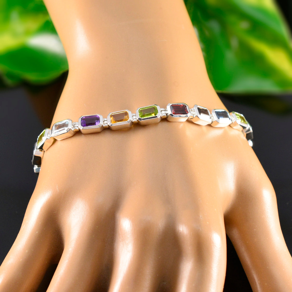 Mila Gift Minimal multicolor Tennis Bracelet