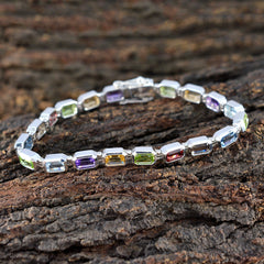 Mila Gift Minimal multicolor Tennis Bracelet