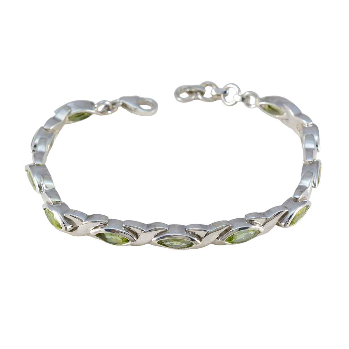 Sophia Daughters Day Eye-catching Green Tennis Bracelet Peridot Green