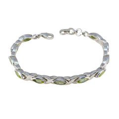 Sophia Daughters Day Eye-catching Green Tennis Bracelet Peridot Green