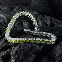 Lili Casual Eye-catching Green Tennis Bracelet