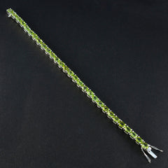 Lili Casual Eye-catching Green Tennis Bracelet
