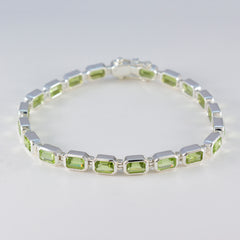 Nella Gift for Wife Minimal Green Tennis Bracelet