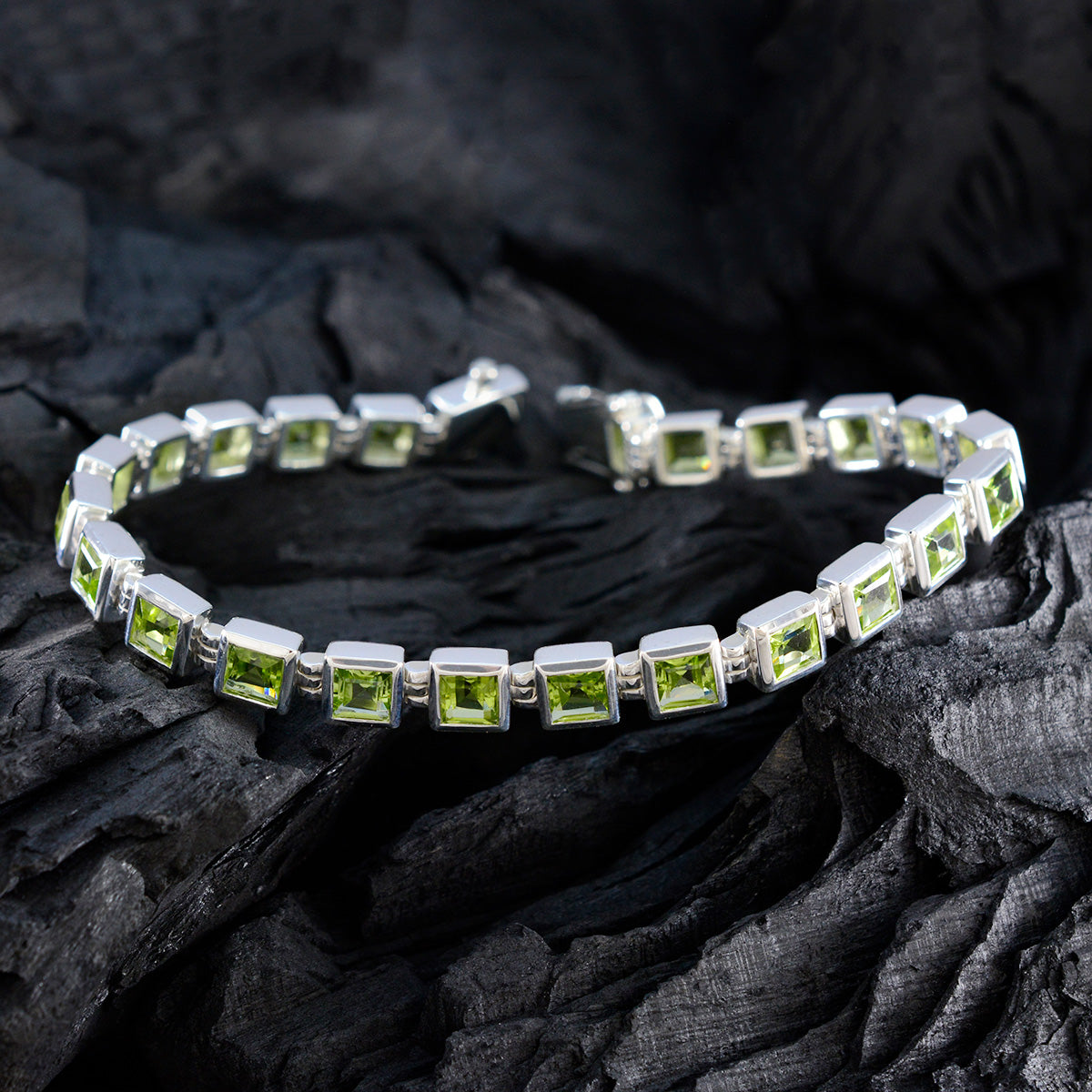 Savannah Anniversary Classic Green Tennis Bracelet