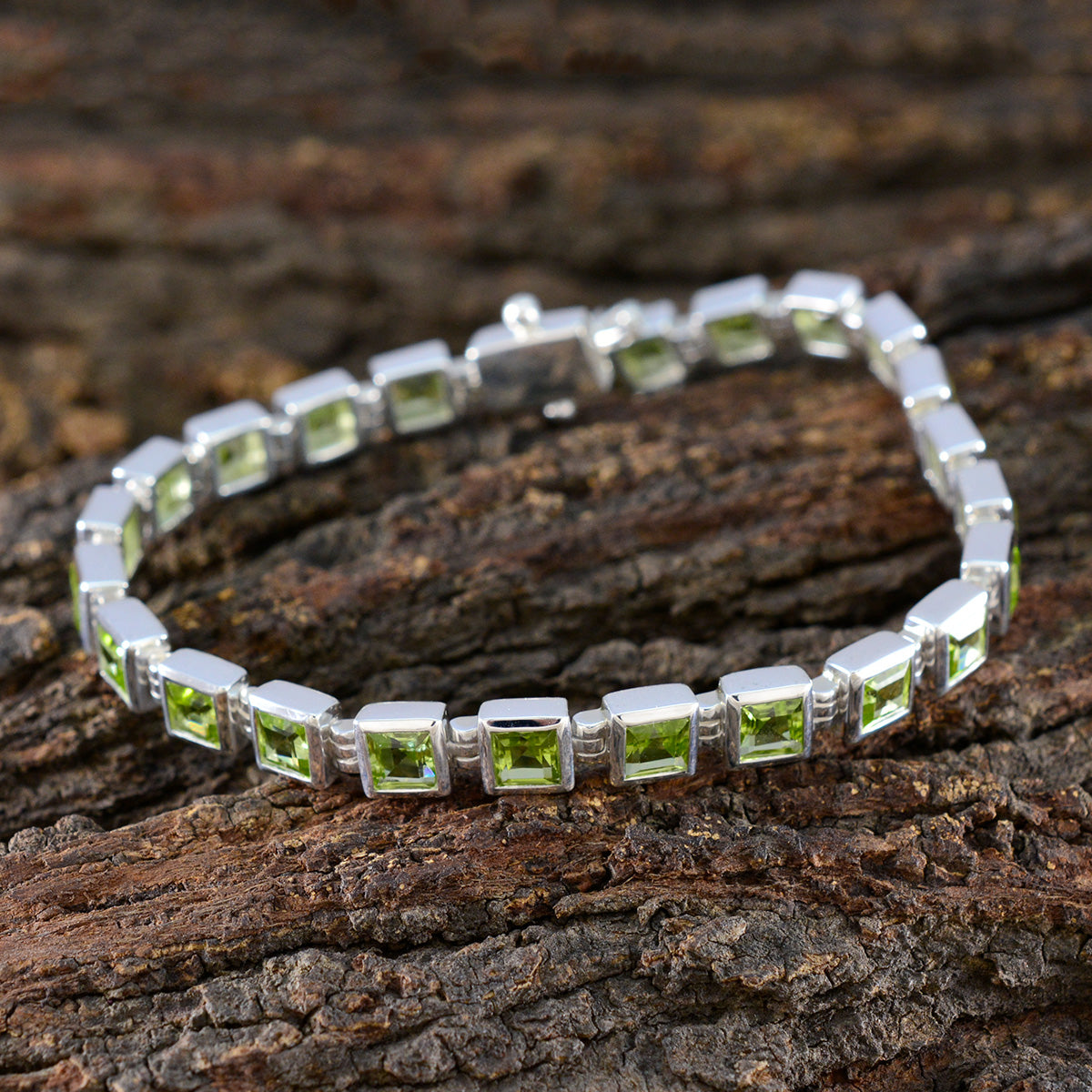 Savannah Anniversary Classic Green Tennis Bracelet