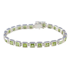 Savannah Anniversary Classic Green Tennis Bracelet Peridot Green
