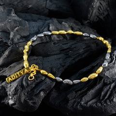 Savannah Happy Minimal Gold Links Bracelet