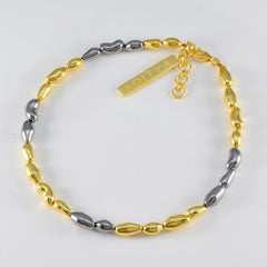 Savannah Happy Minimal Gold Links Bracelet