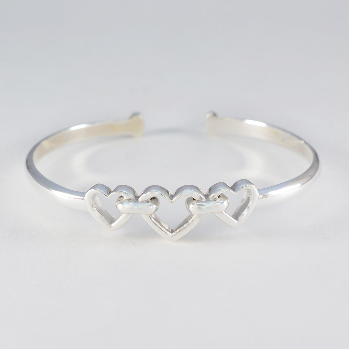 Pauline Womens Day Minimal Silver Bangle Bracelet