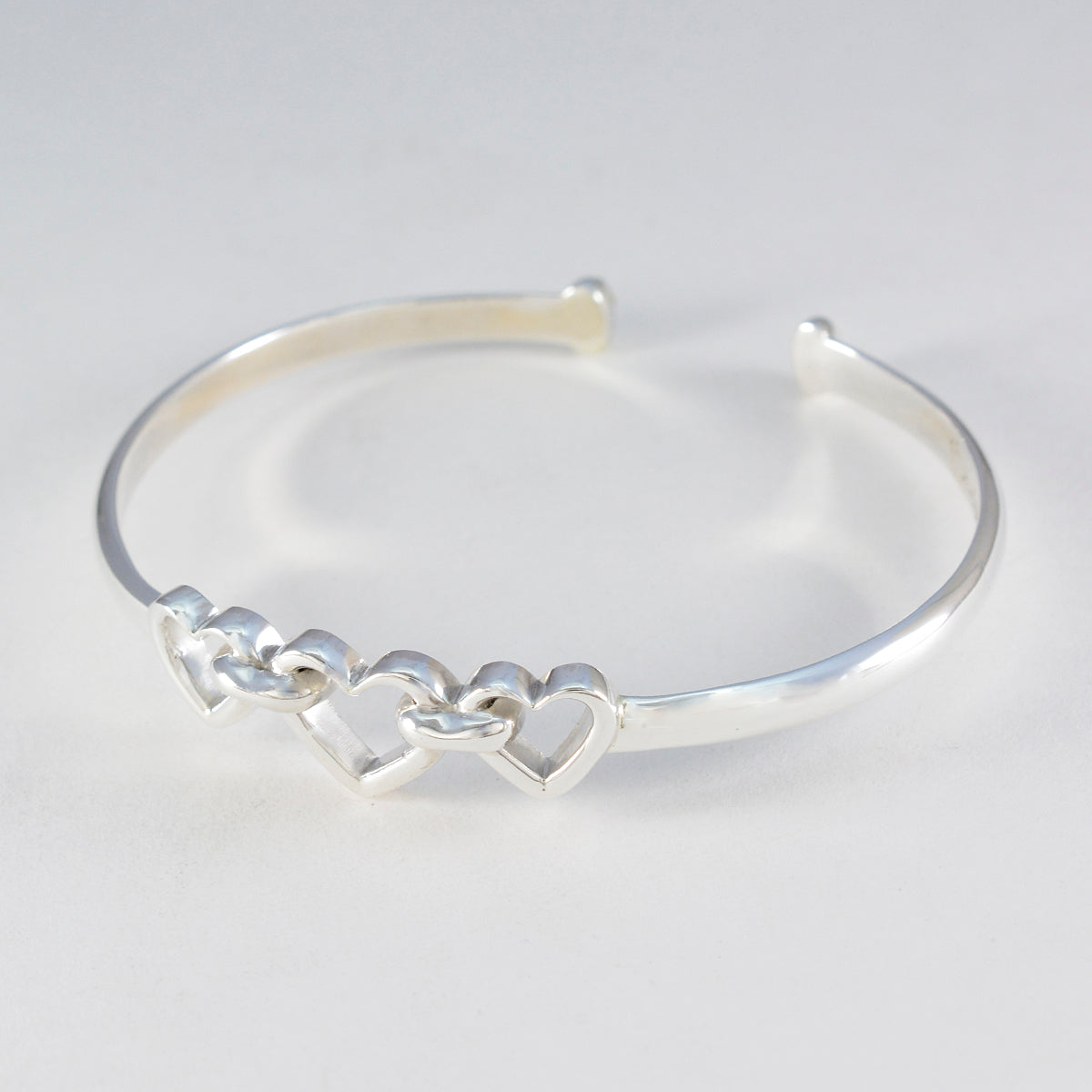 Pauline Womens Day Minimal Silver Bangle Bracelet