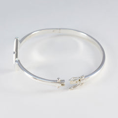 Scarlett Festive Minimal Silver Hinged Bangle Bracelet