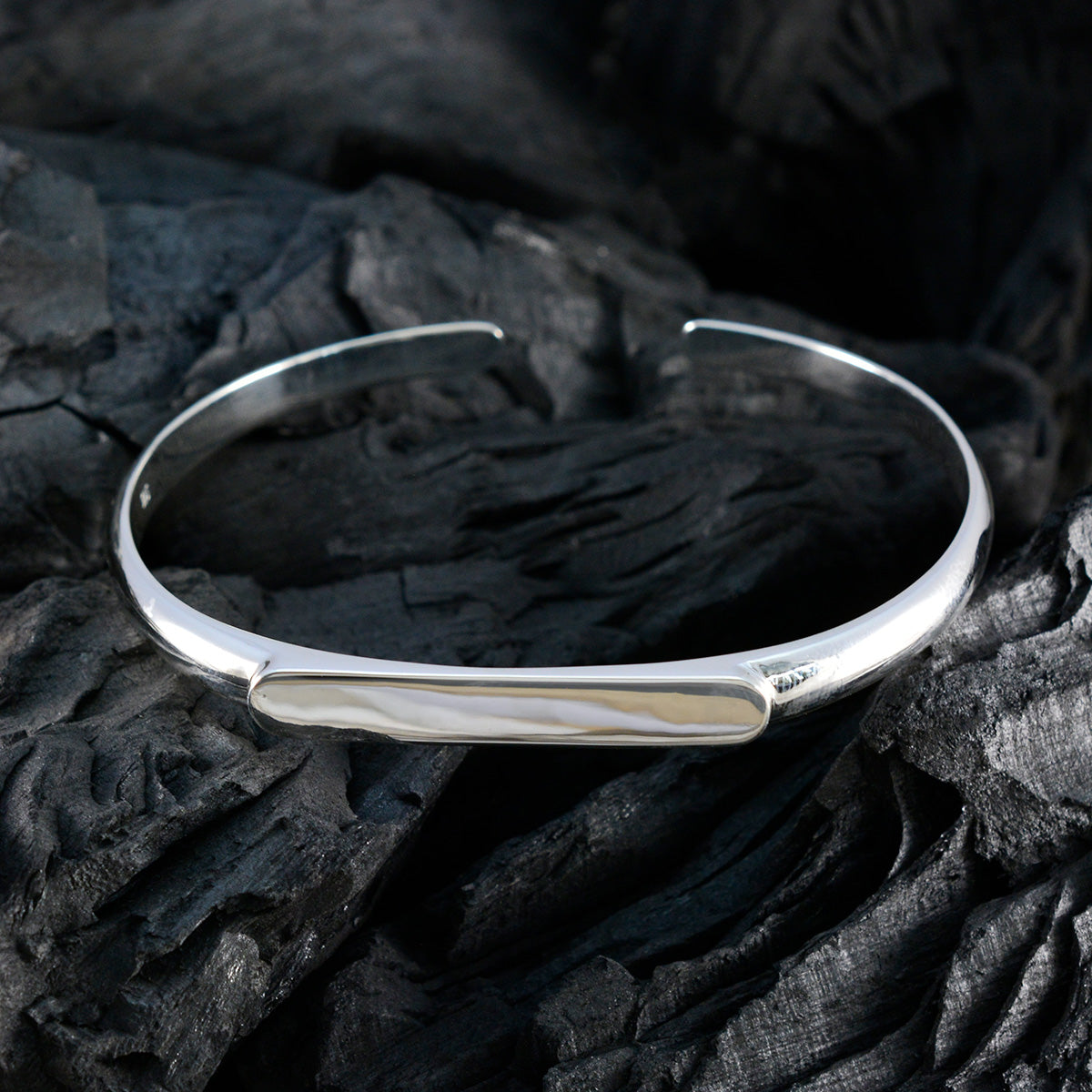 Skylar Rakhi Minimal Silver Bangle Bracelet