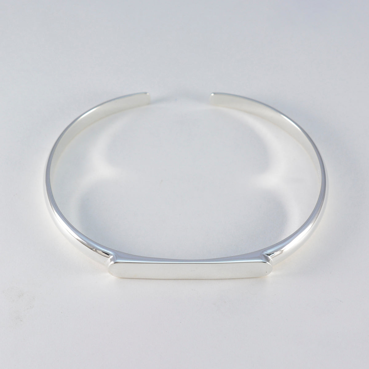 Skylar Rakhi Minimal Silver Bangle Bracelet