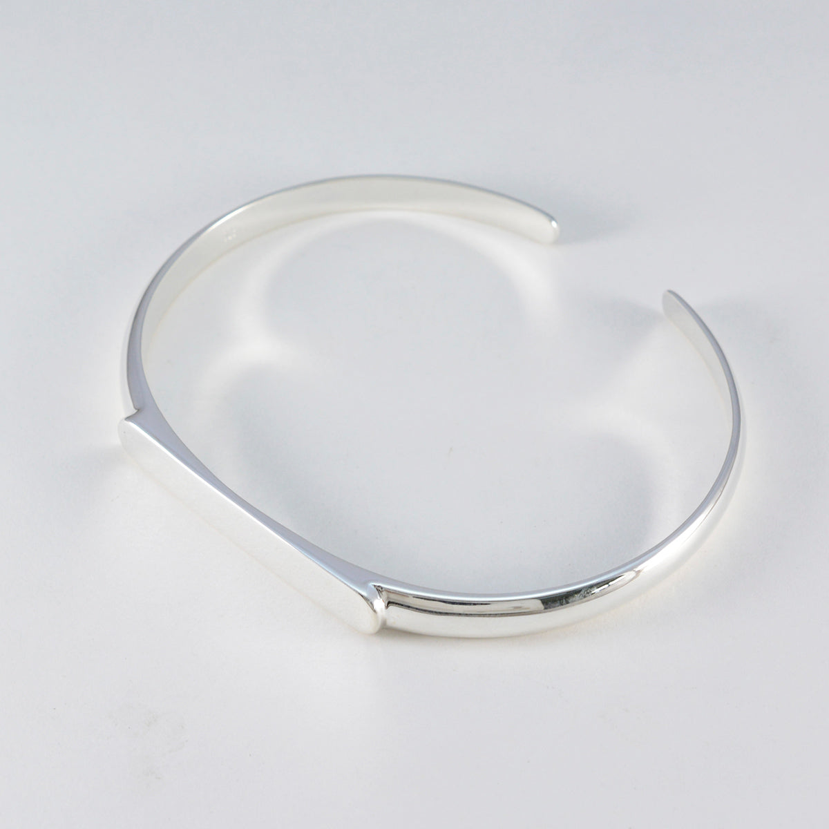 Skylar Rakhi Minimal Silver Bangle Bracelet