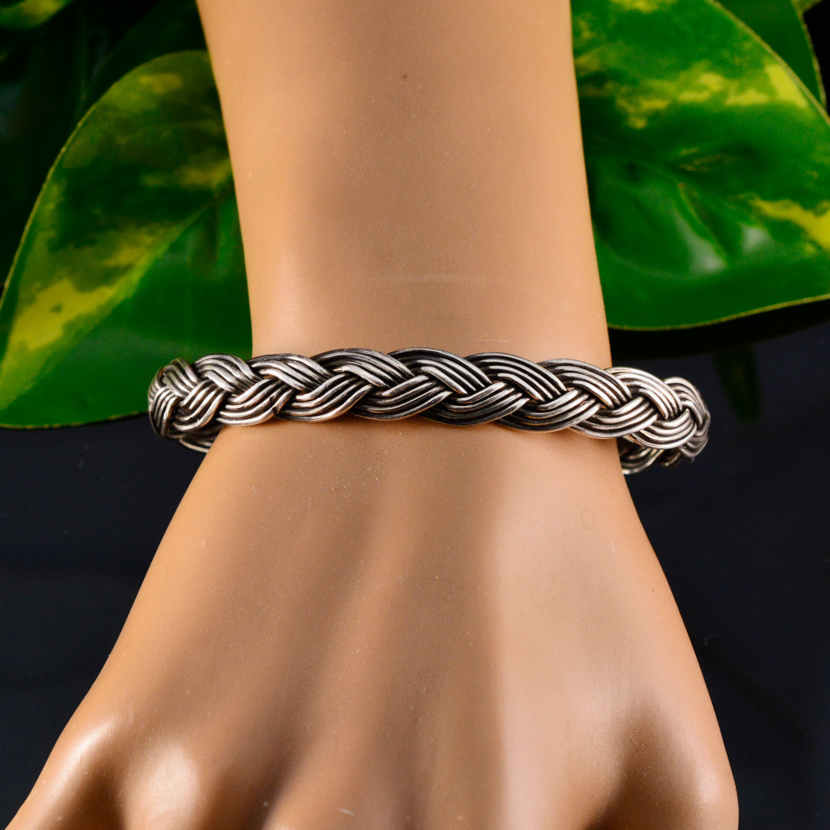 Olivia Womens Day Mid-weight Silver Cuff Bracelet