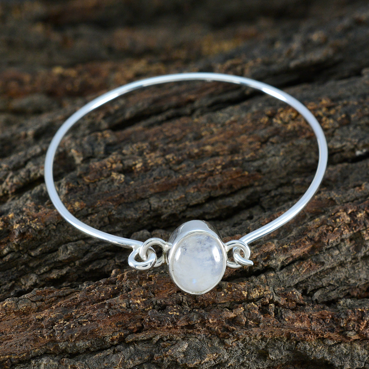 Victoria Mothers Day Whisper-thin White Hinged Bangle Bracelet