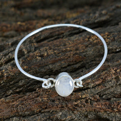 Victoria Mothers Day Whisper-thin White Hinged Bangle Bracelet