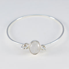 Victoria Mothers Day Whisper-thin White Hinged Bangle Bracelet