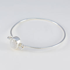 Victoria Mothers Day Whisper-thin White Hinged Bangle Bracelet