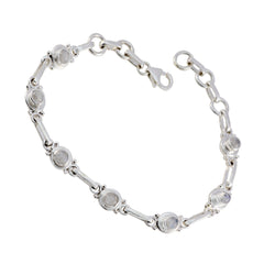 Greta Workwear Featherlight White Links Bracelet
