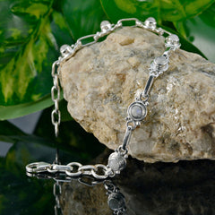 Greta Workwear Featherlight White Links Bracelet