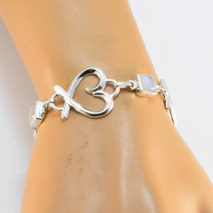 Kennedy Happy Featherlight White Links Bracelet