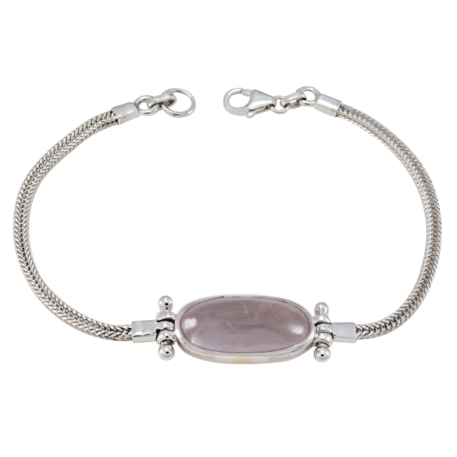 Violet Sentimental Featherlight Pink Chain Bracelet Rose Quartz Pink