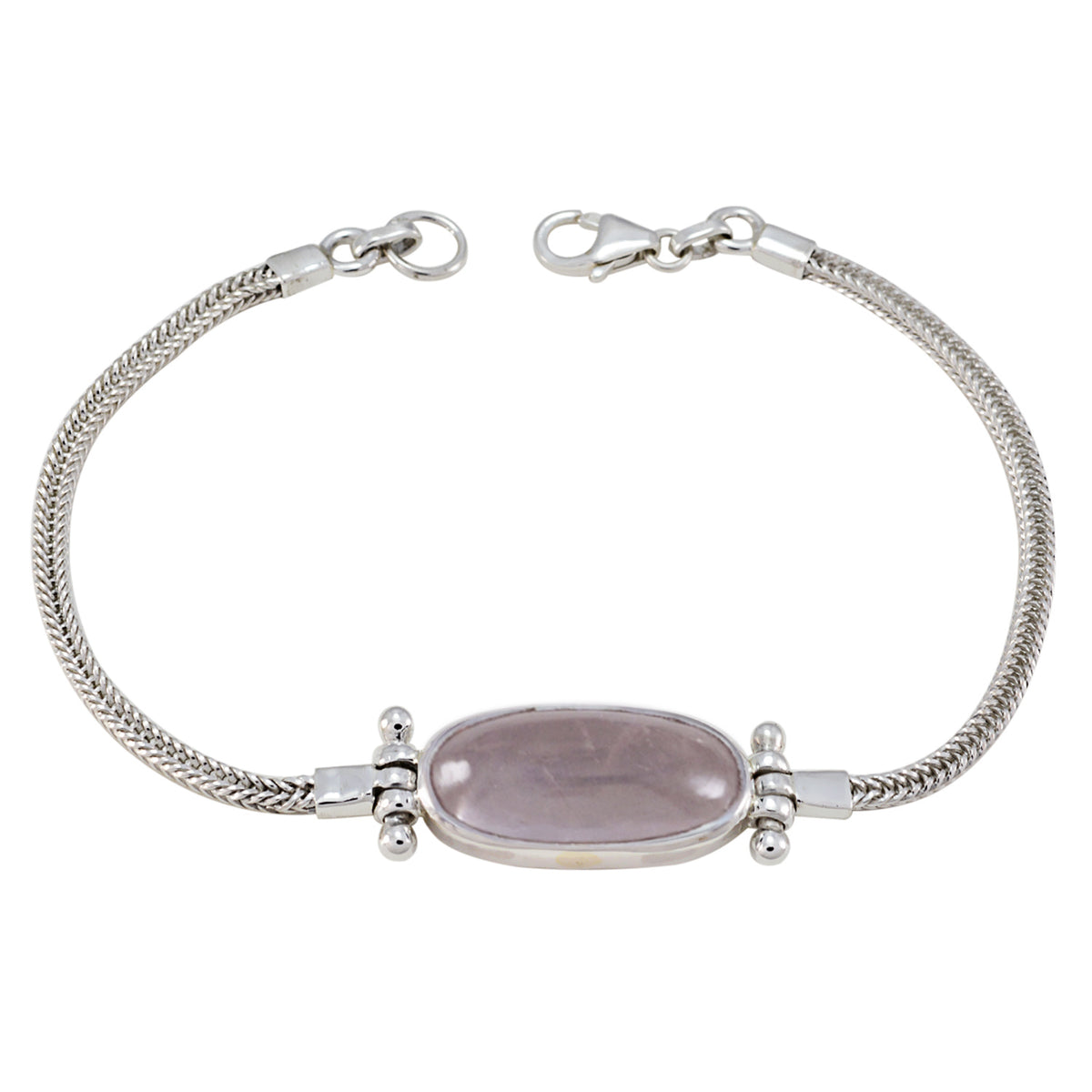 Violet Sentimental Featherlight Pink Chain Bracelet Rose Quartz Pink