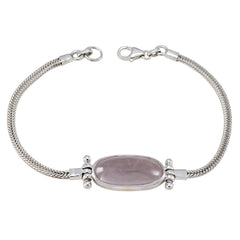 Violet Sentimental Featherlight Pink Chain Bracelet Rose Quartz Pink