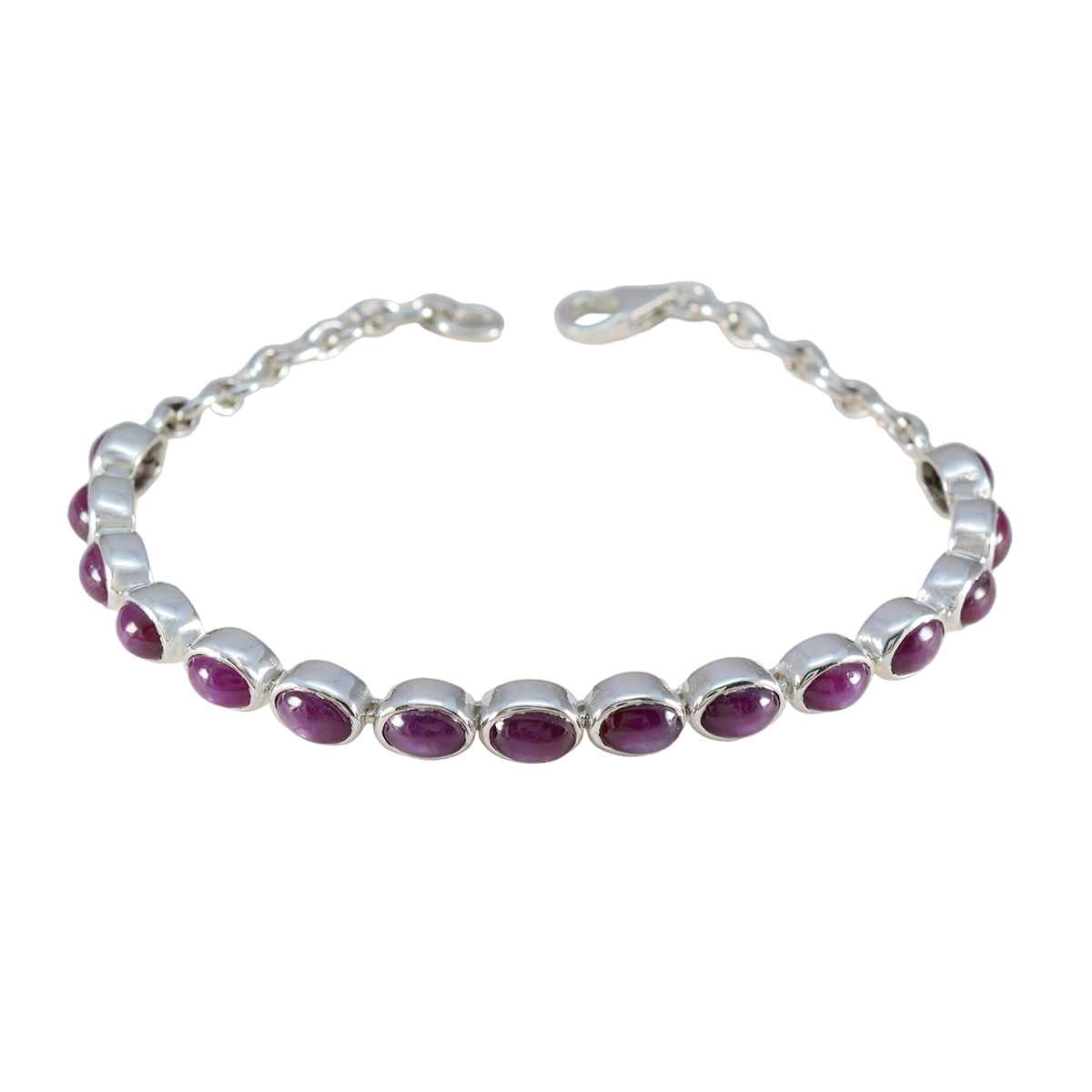 Eliza Astrology Slim Red Tennis Bracelet Ruby CZ Red