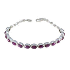 Eliza Astrology Slim Red Tennis Bracelet Ruby CZ Red