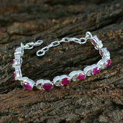 Aisha Casual Tiny Red Links Bracelet