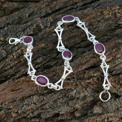 Evelyn Rakhi Tiny Red Links Bracelet