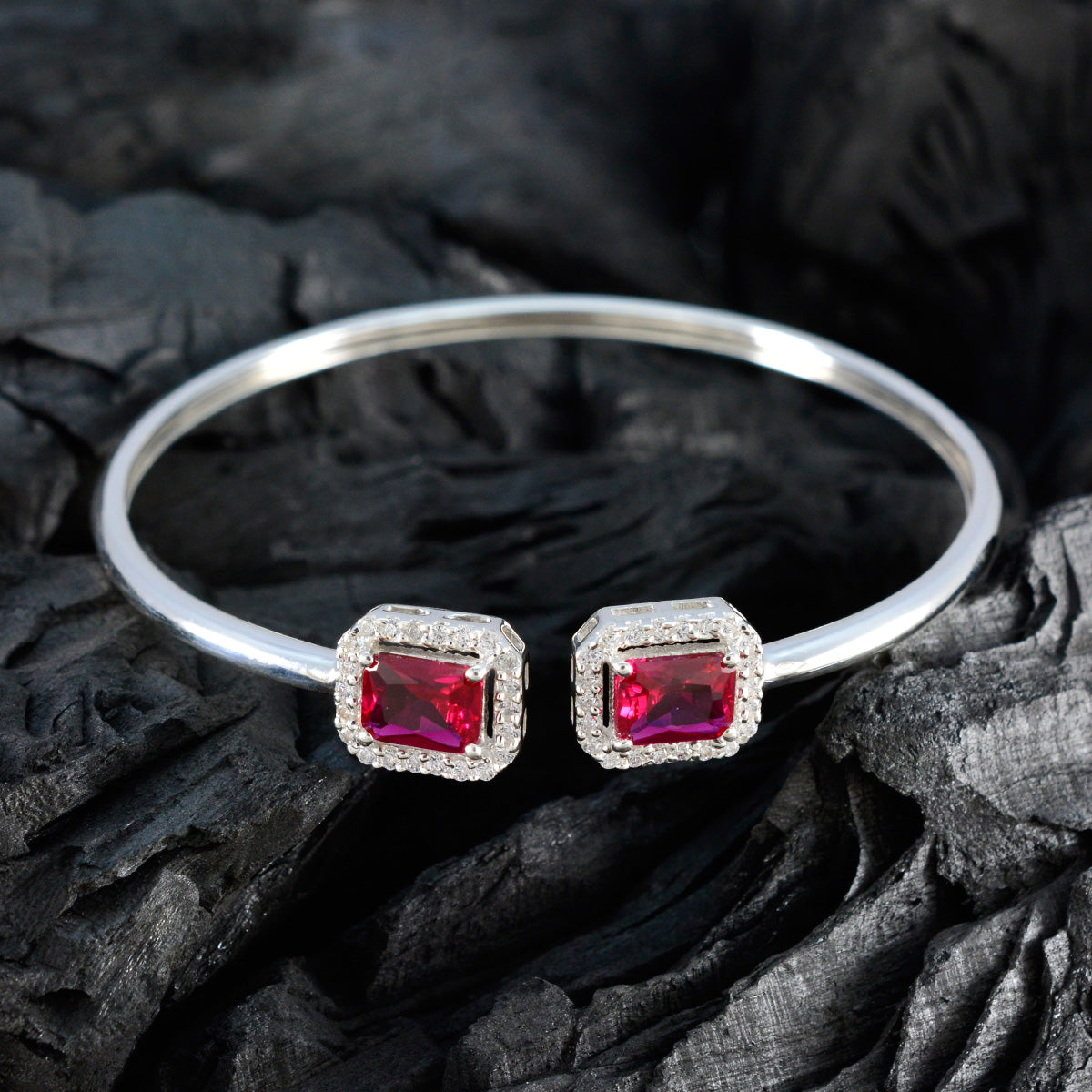Mia Teej Tiny Red Bangle Bracelet
